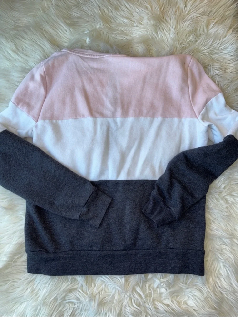 Pink Victoria’s Secret tri tone zip up - Picture 4 of 5